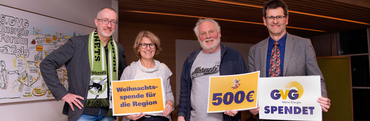 GVG-Weihnachtsspendenaktion – 5.000 Euro für die Region