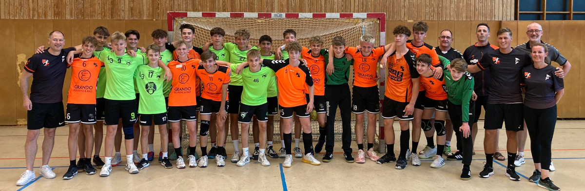 Männliche B-Jugend des niederländischem Kras HV Volendam zu Gast bei den Pulheim Hornets